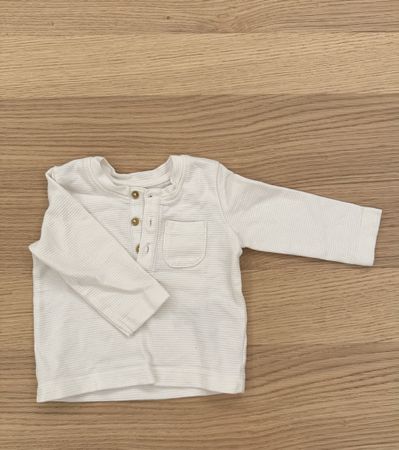 Langarmshirt Weiss Grösse 3-6 Monate