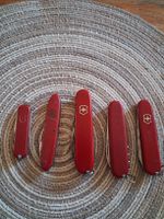 5 Schweizer Taschenmesser Victorinox rot gebraucht