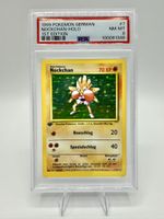 Pokémon Nockchan Hitmonchan 1. Edition Base Holo DE PSA 8 7/