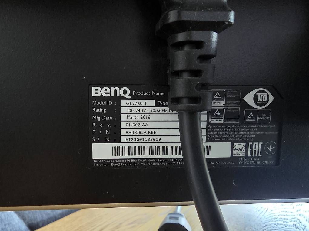 Ecrans: BenQ - GL2760H, 27" – D'occasion à Martigny par AF99 1