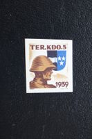 TER. KDO. 5 AARGAU 1939 Soldatenmarke geschnitten