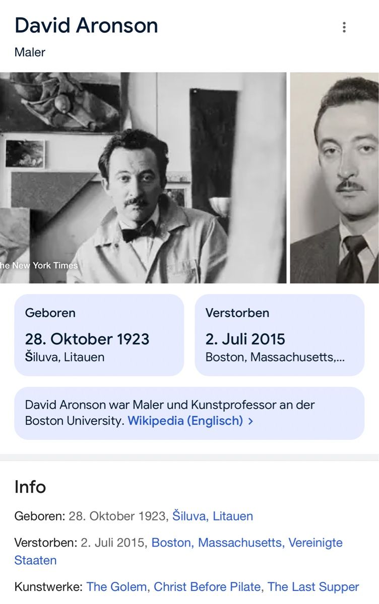 Dipinti: Aronson David (1923-2015) – Usato da Grosshöchstetten venduto da Perle1951 4