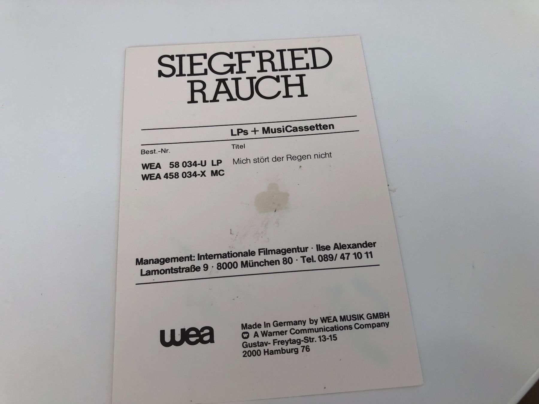 Autogramme: Autogrammkarte BERGDOKTOR – Gebraucht aus Lufingen von Rac0 1