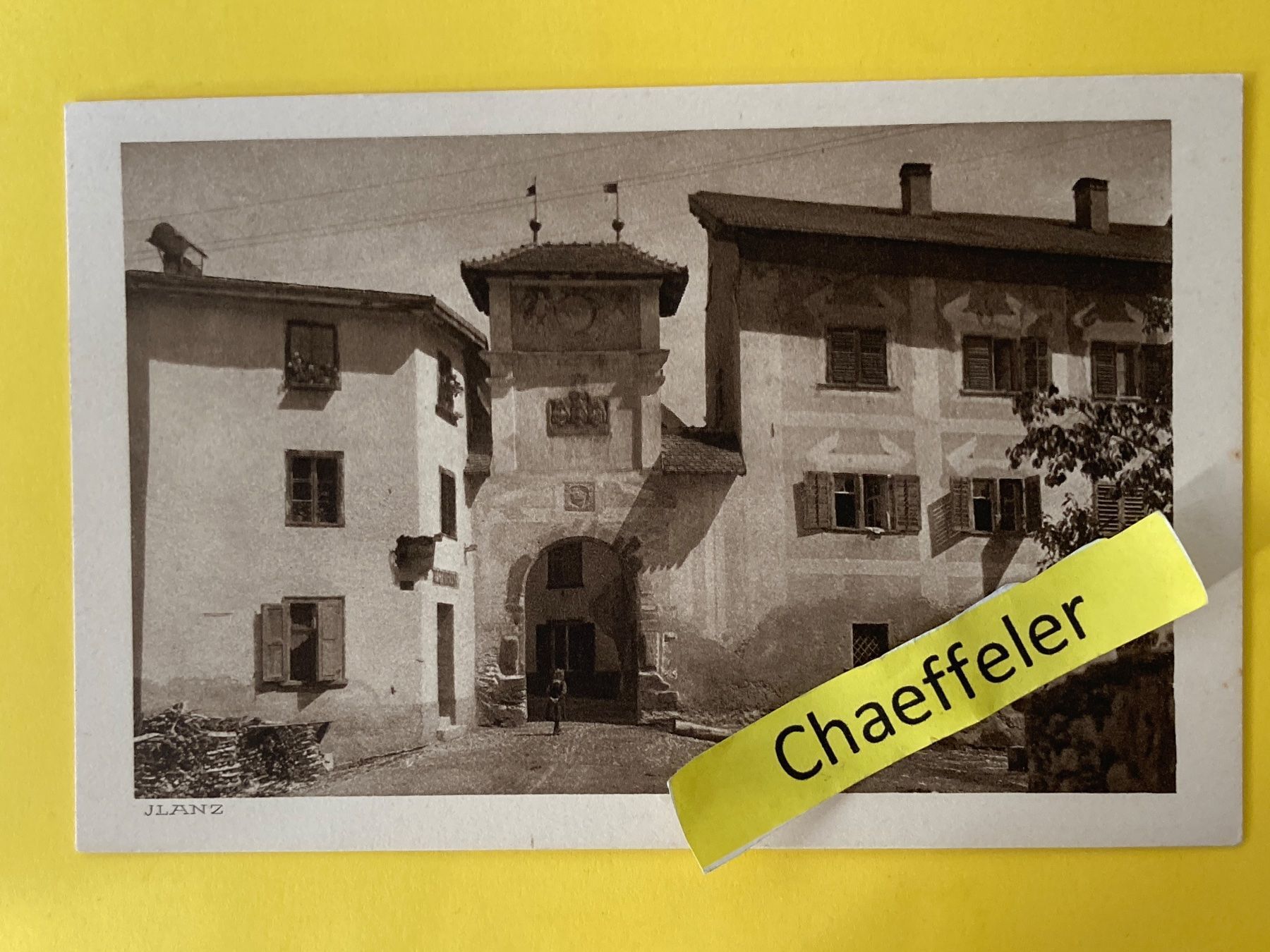 Cartoline postali: Jlanz – Usato da Zürich venduto da Chaeffeler