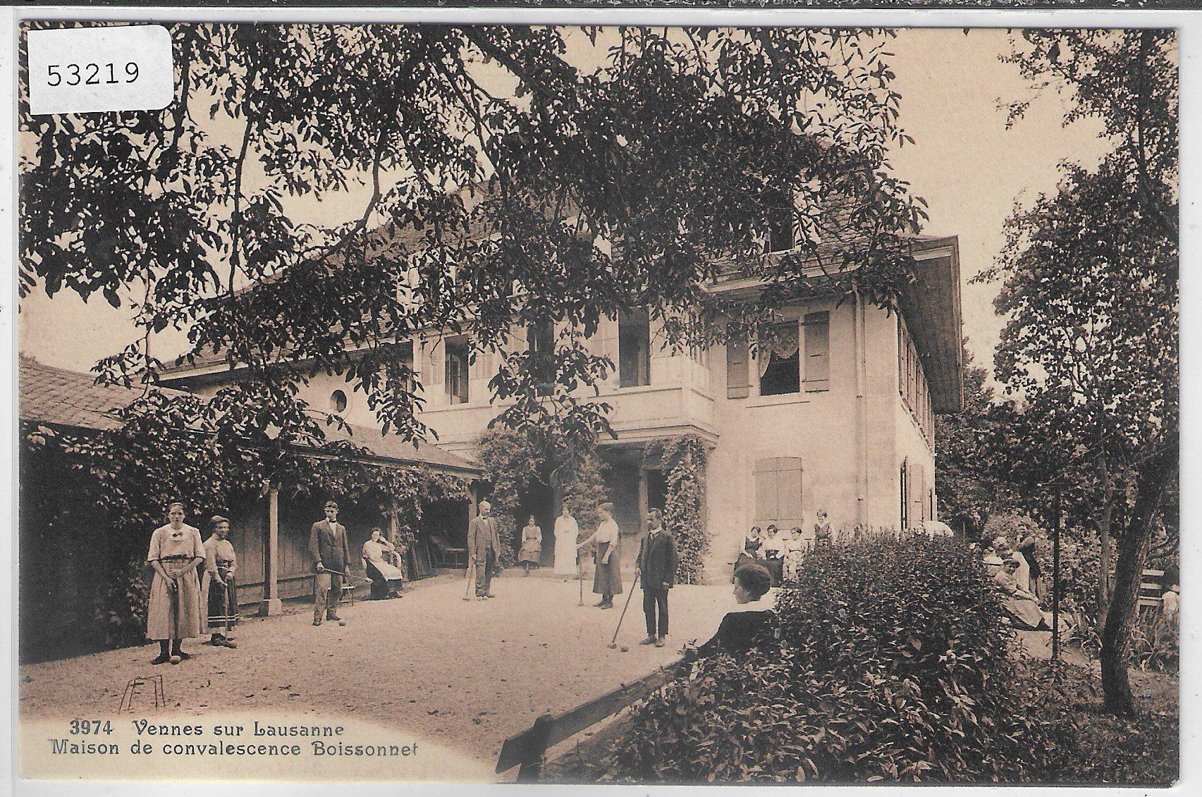 Cartoline postali: Vennes sur Lausanne - Maison de convalescence Boissonnet – Usato da Ettingen venduto da Kartenplanet