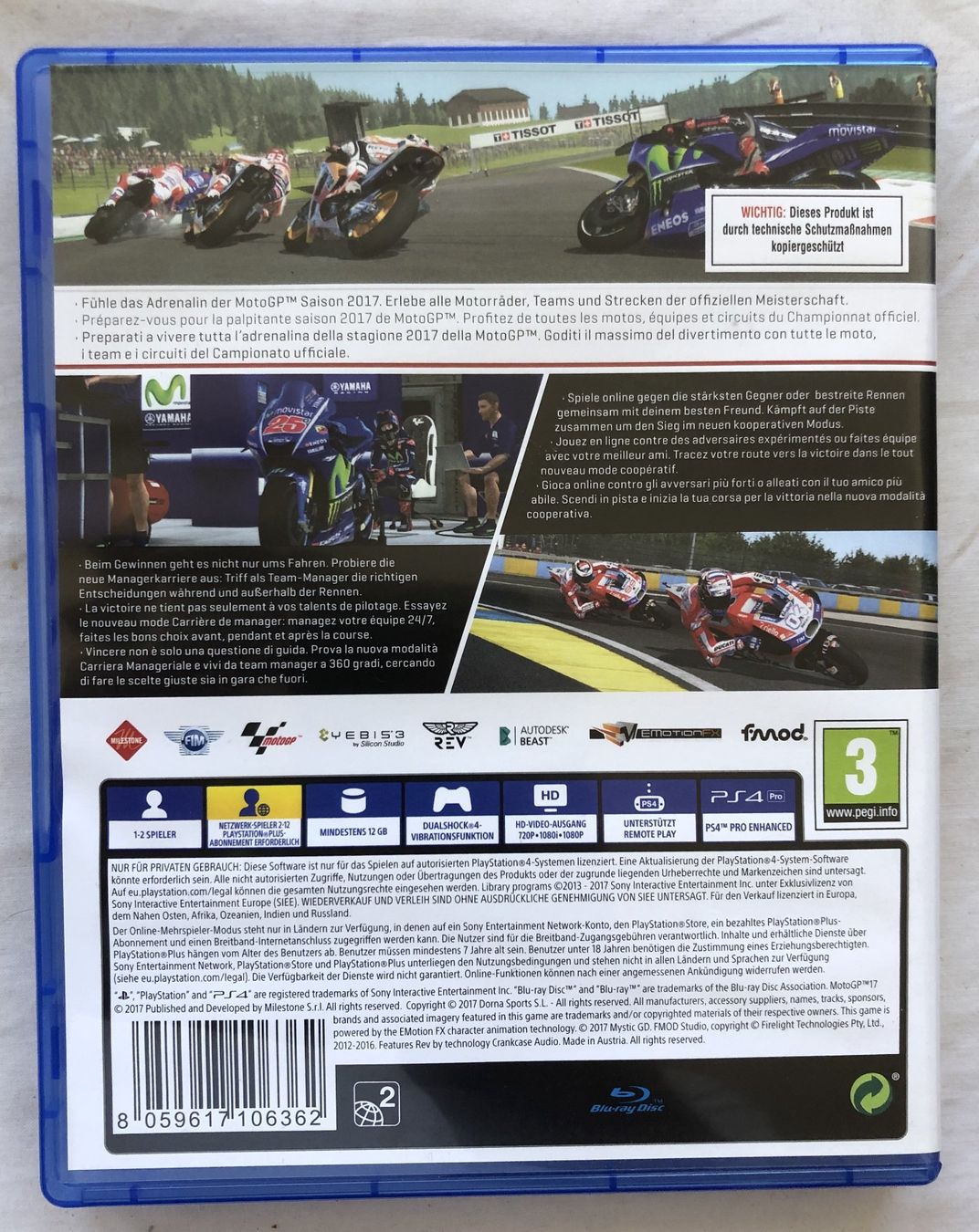 Giochi: PS4 - MotoGP 17 – Usato da Schaffhausen venduto da durruti 2