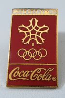 Z504 - Pin  Olympic Games Calgary 1988 Coca Cola