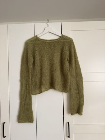 Pullover matcha Mohair Grösse S