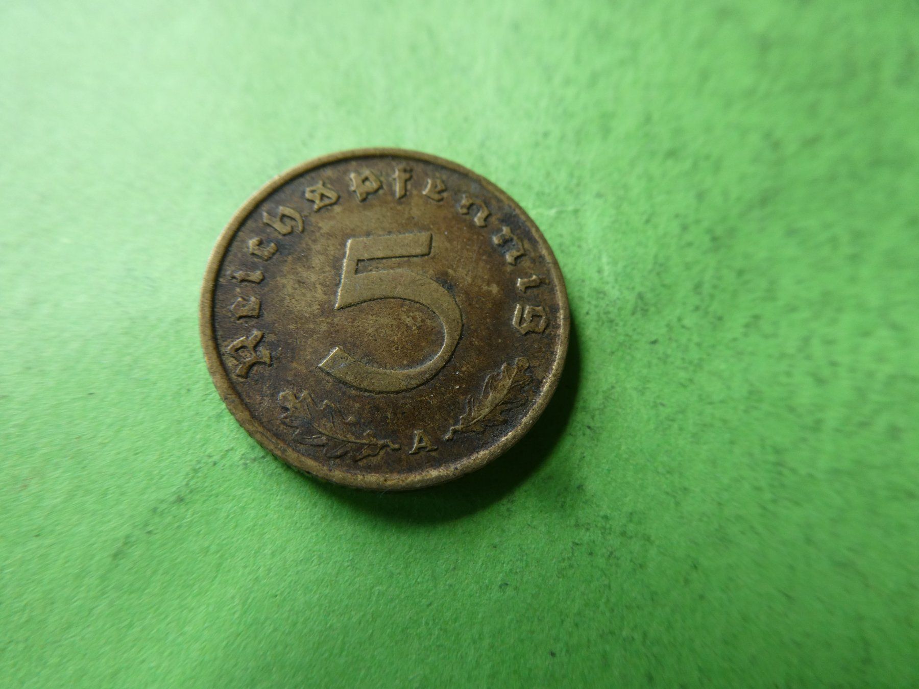 Tutti le monete: Dt. Reich 1939 A, 5 Reichspfennig – Usato da Hinterforst venduto da Rohusri