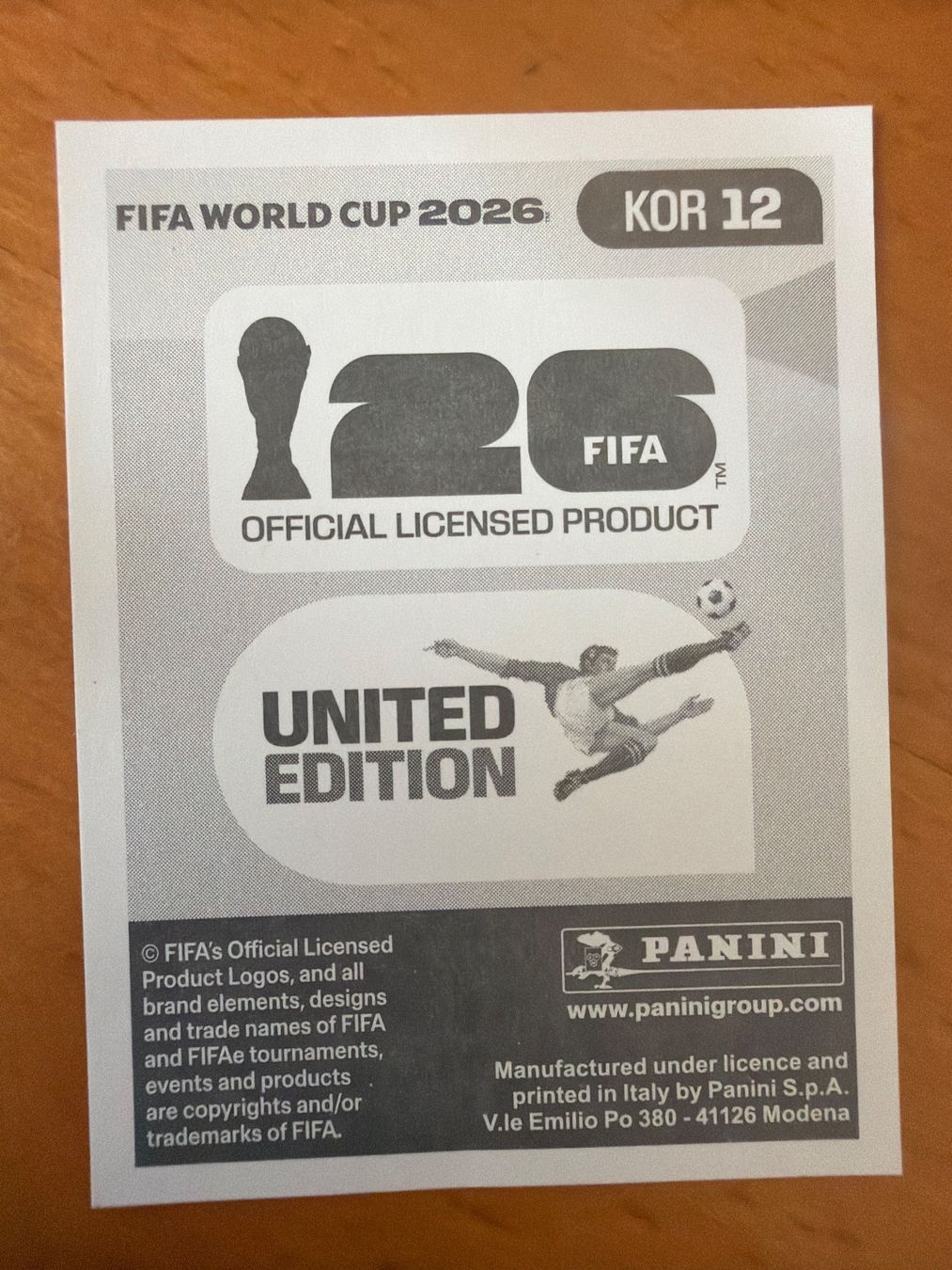 Panini Sammelbilder & Trading cards: Panini KOR12 – Neu (gemäss Beschreibung) aus Susten von Rechnun 1