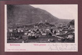 BELLINZONA - Veduta generale - 1902 surface brillante