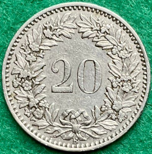 Tutti le monete: Pièce de 20 ct suisse 1921 – Usato da Plan-les-Ouates venduto da gab_cgf6 1