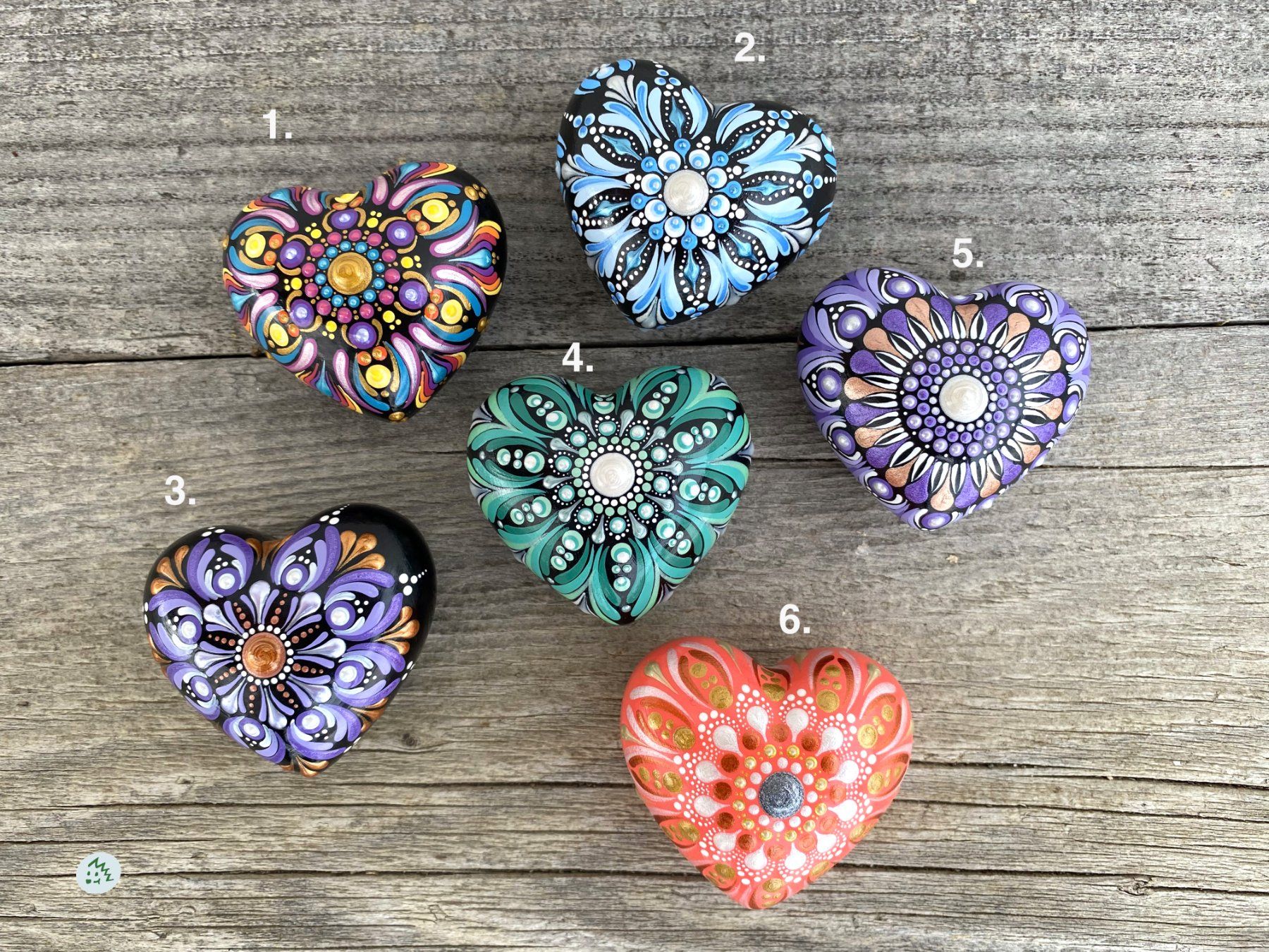 Tutte le decorazioni: Mandala Herz, Muttertag, Herz aus Gips bemalt, Geschenk – Nuovo e nell'imballaggio originale da Fanas venduto da Omibia