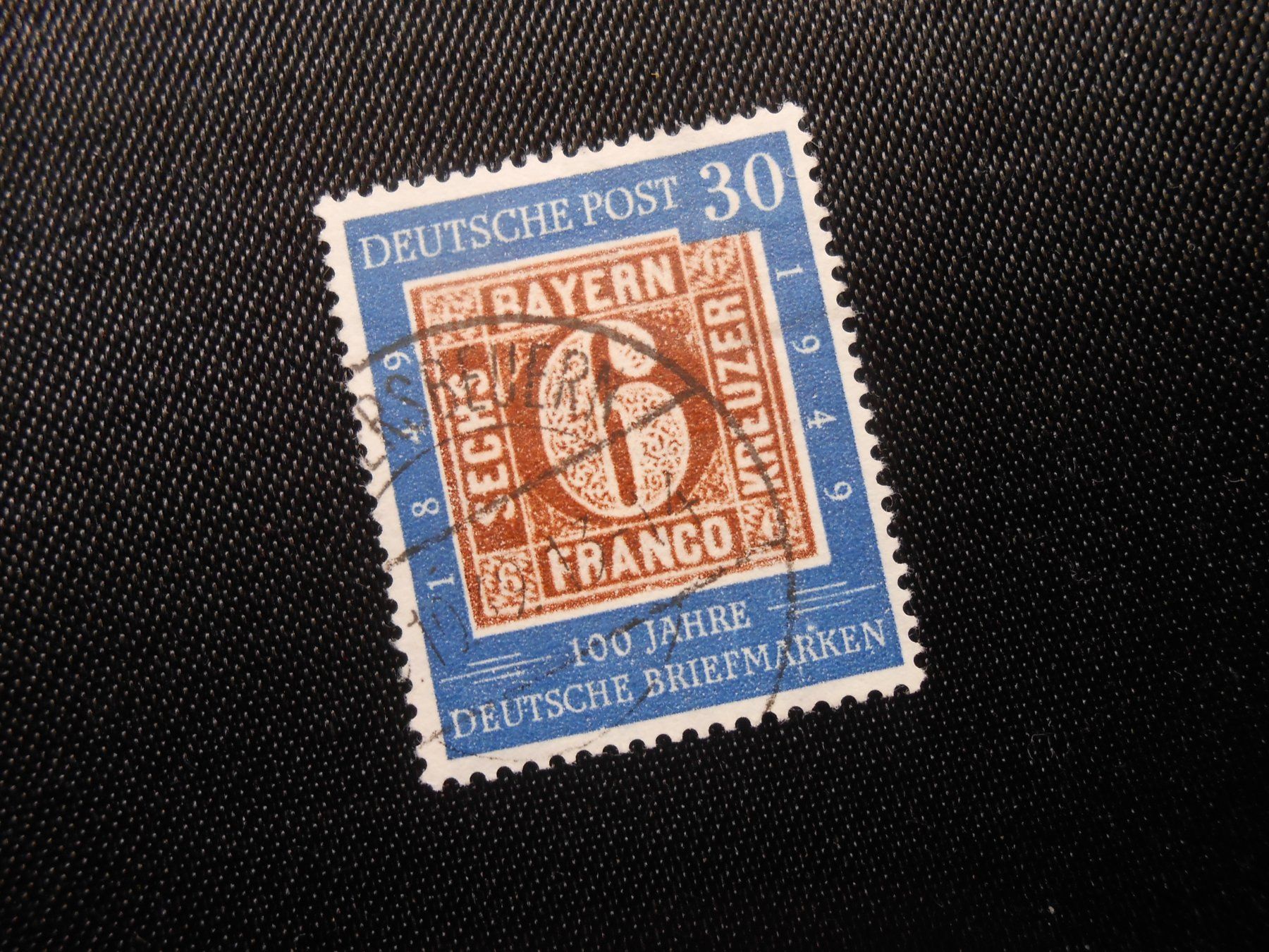 Tutti i francobolli: BRD  Mi 115   30Pf   1949 – Usato da Hallwil venduto da pkaiser44