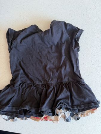 Burberry Kinder T-Shirt schwarz kariert Grösse 110cm