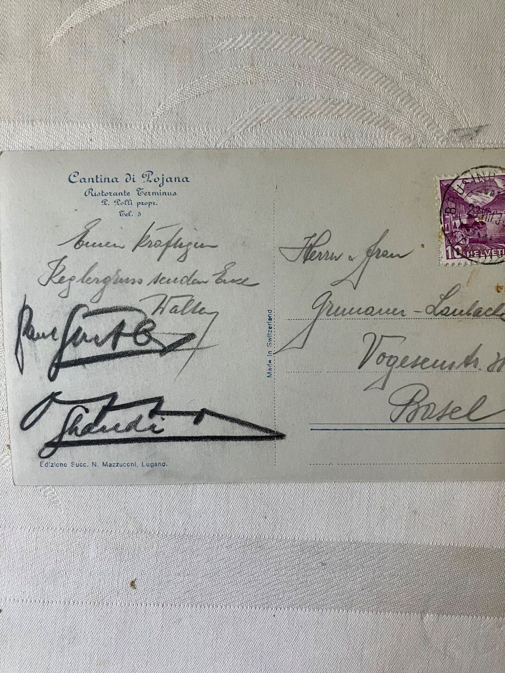 Cartoline postali: Poiana- Riva San Vitale – Usato da Rancate venduto da FiorAngela011 1