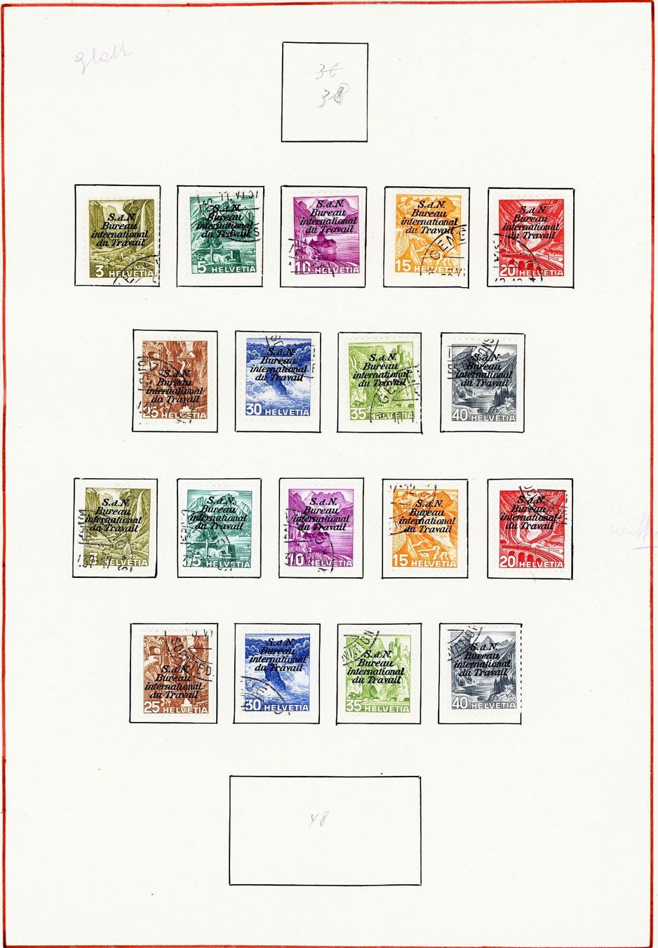 Tutti i francobolli: Posten mit Bogen, Bogenteilen, Ämtermarken etc. – Nuovo (secondo la descrizione) da Basel venduto da Strubelibs 5