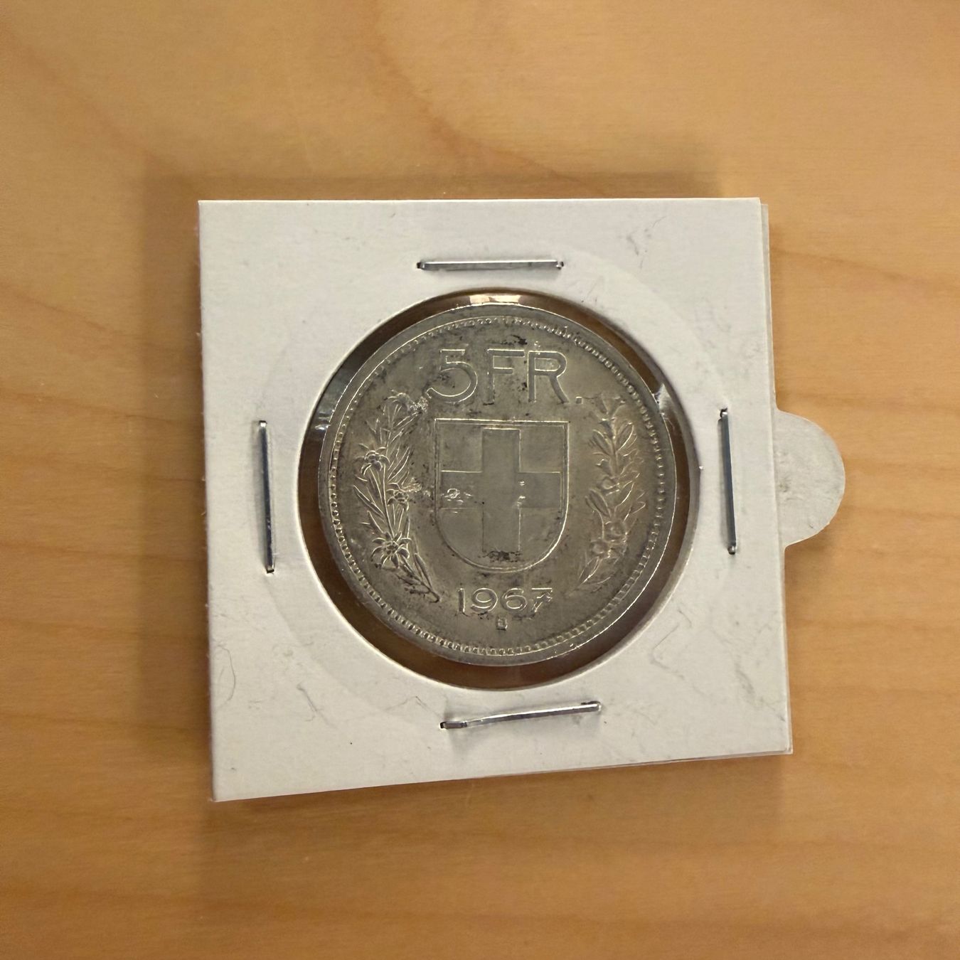 Tutti le monete: Schweizer Silbermünze 5 Franken 1967 – Usato da Wädenswil venduto da NicolaGB