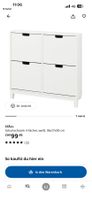 IKEA Schuhschrank STÄLL 4 Fächer weiss 96x17x90 cm
