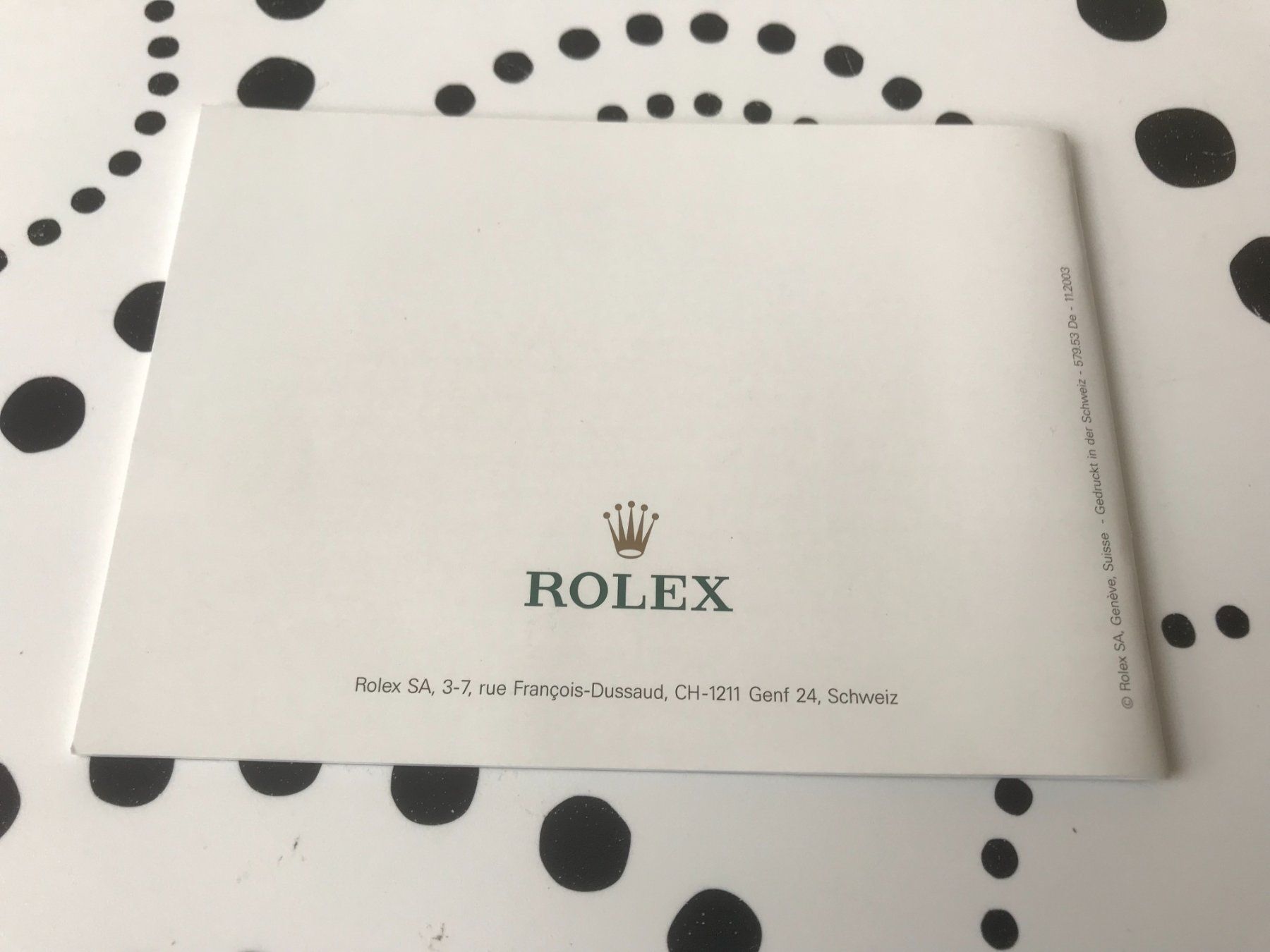 Documenti: ROLEX OPERATING - "IHRE ROLEX OYSTER" DE !!! – Usato da Epalinges venduto da dream-watch 4