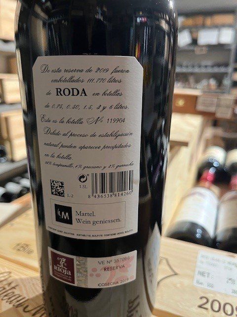 Rioja Vino: 1 Fl. Bodegas Roda Reserva Rioja DOCa, 1.5 L, 2019 – Nuovo (secondo la descrizione) da Watt venduto da MilaKimba 2