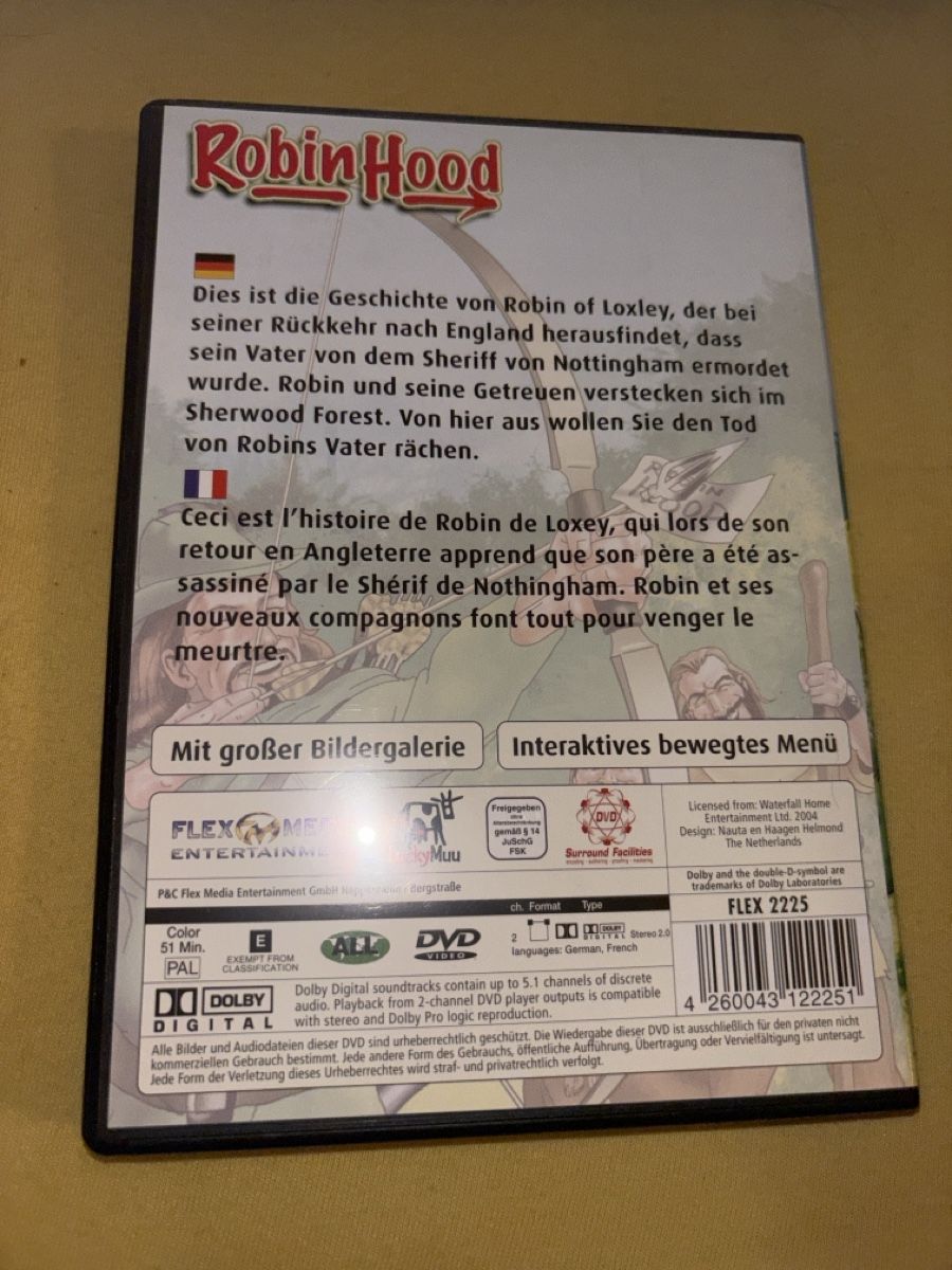 Tutti i DVDs: Robin des Bois / Robin Hood DVD – Usato da La Chaux-de-Fonds venduto da lea_77ly 1