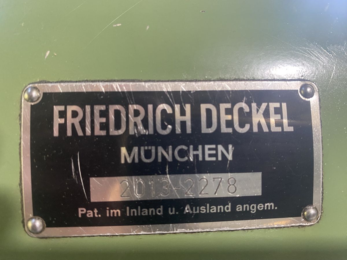 Tutte le macchine: Deckel FP 2 Fräsmaschine – Usato da Ermenswil venduto da Zuli888 4