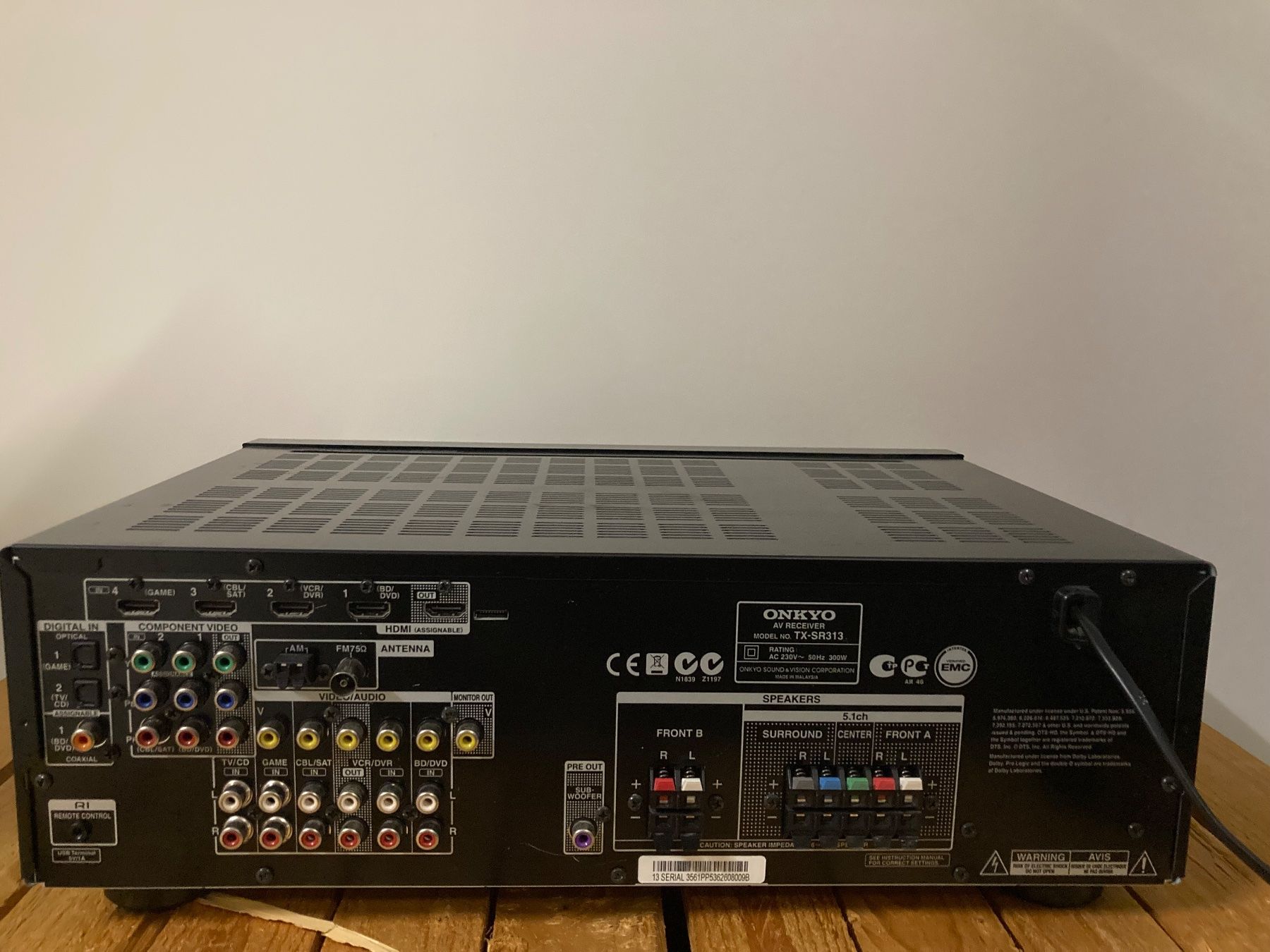 Onkyo Home Cinema: Onkyo TX-SR313 5.1 Surround Receiver – Usato da Weite venduto da FTW-AG 1