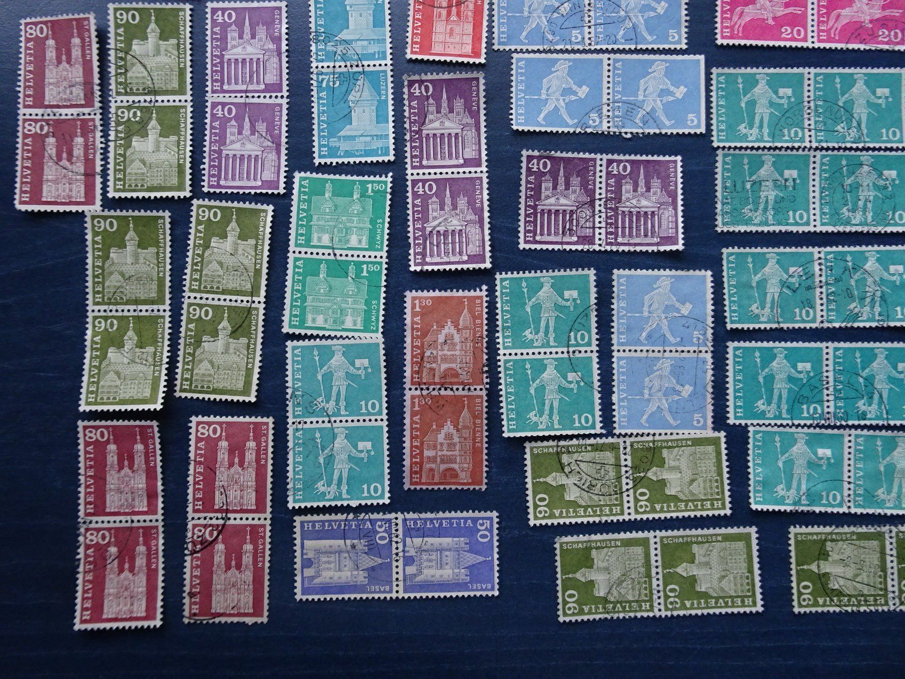 Alle Briefmarken: 1960+1963 – Gebraucht aus Aadorf von Chnorli-Furz 4