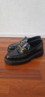 Loafers Damen Schwarz Leder Grösse 36 Massimo Dutti