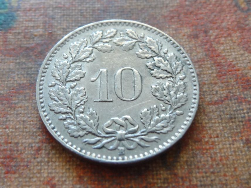Alle Münzen: 10 Rp. 1961 – Gebraucht aus Romanel-sur-Lausanne von Swift13 1