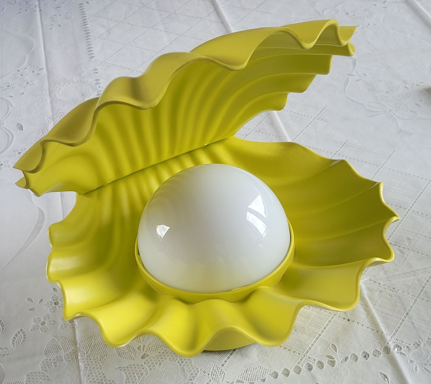 Lampen: Original 80er Jahre Muschellampe mit Farbwechsler – Gebraucht aus Buttikon SZ von Renco 1