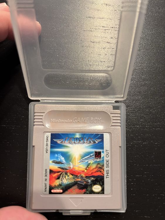 Jeu Aerostar Sur Cartouche Nintendo Game Boy, 1992, Shoot 'em Up, Très Bon état