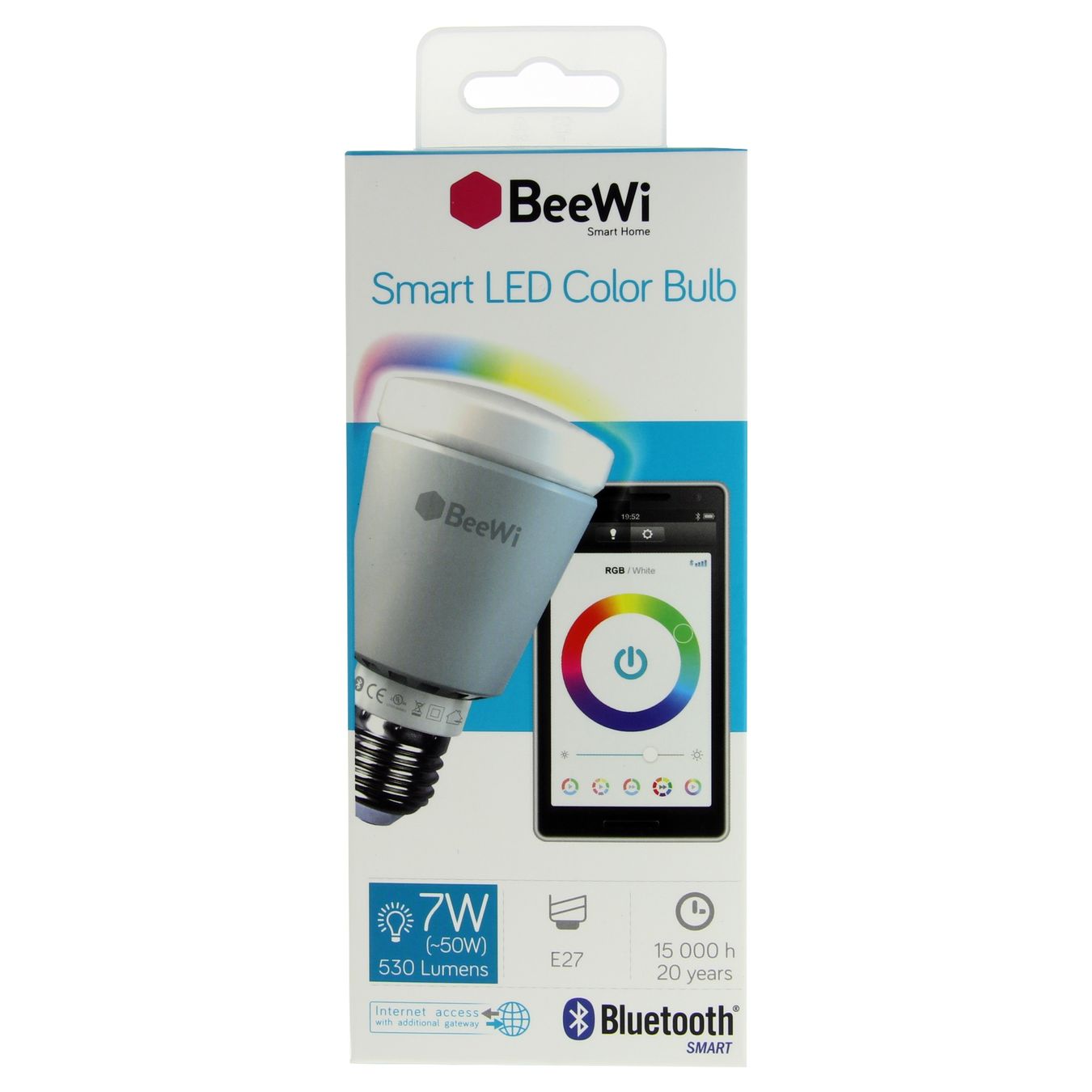 Smart Lampen: Smarte Bluetooth LED Color Glühbirne Leuchtmittel E27 7W – Neu und originalverpackt aus Schaffhausen von Spezialist 2