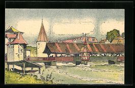 Bremgarten, Alte Reussbrücke u. Hexentu
