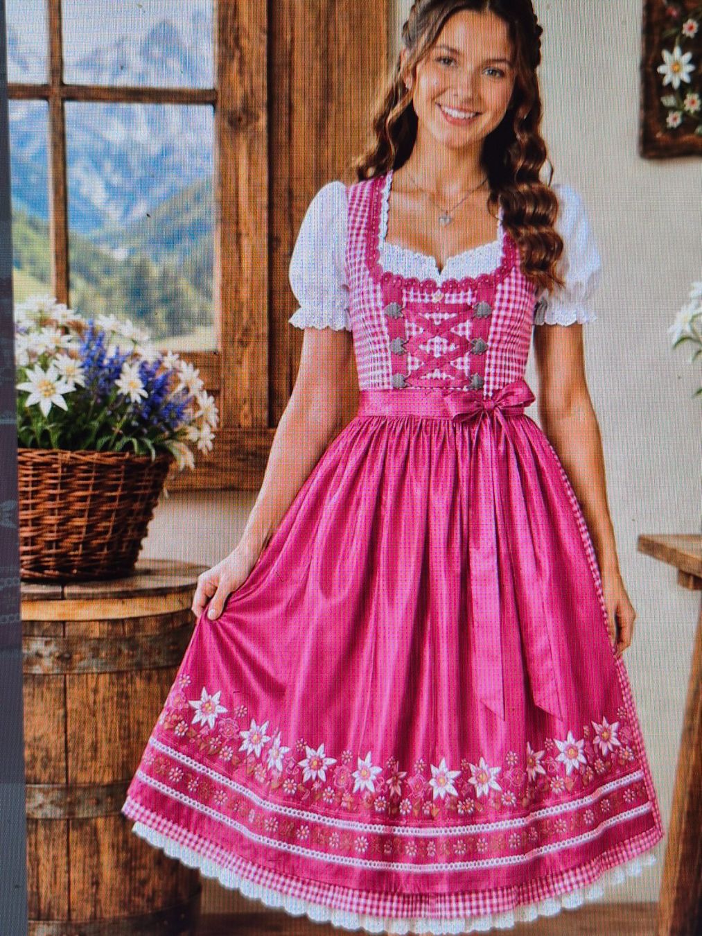 Vestiti & Gonne: Rosa Dirndl – Usato da Frutigen venduto da bueschlen.me