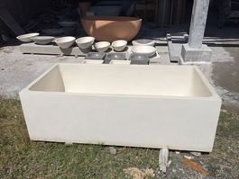 Badewanne Freistehend Wanne Basin Terrazzo Stein Gartenwanne