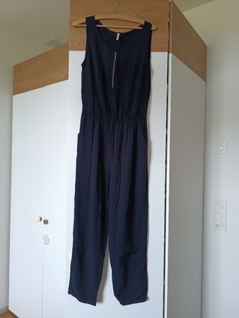Damen Jumpsuit dunkelblau, Chicoree, Grösse S