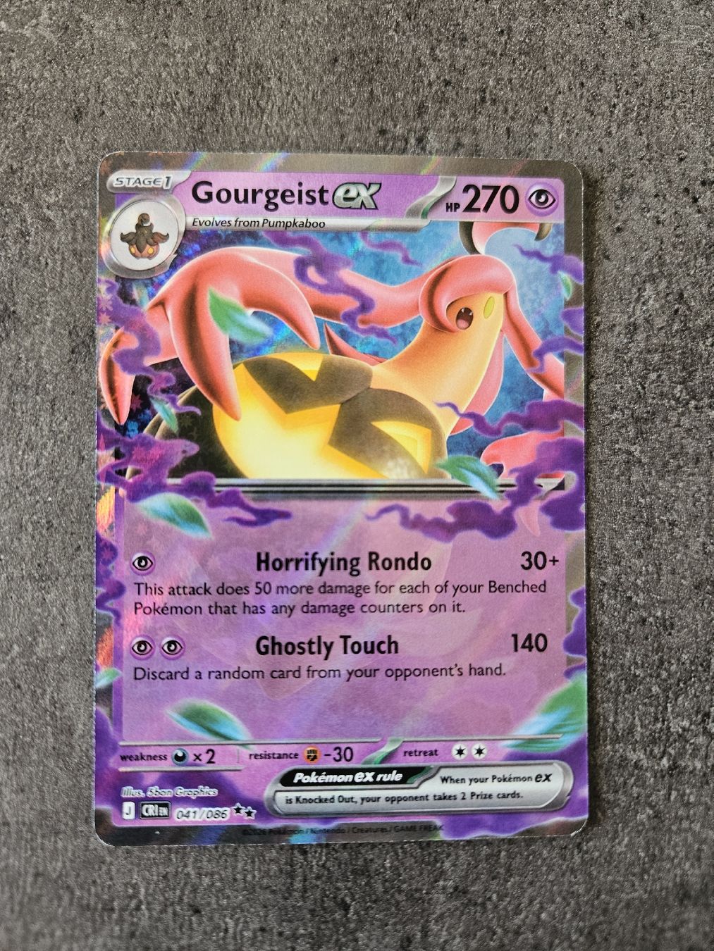 Pokémon Carte collezionabili: Gourgeist EX CRI EN 041/086 – Nuovo (secondo la descrizione) da Aarau venduto da san_pb85