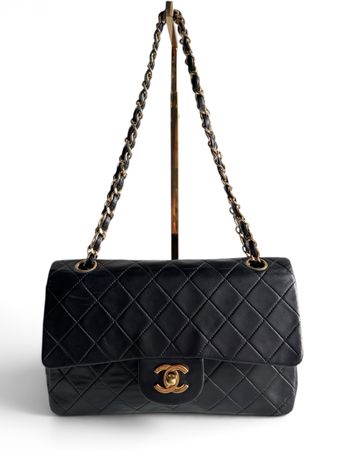 CHANEL Lambskin Quilted Small Double Flap Tasche