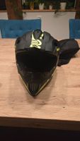 Motocross Helm Gelb schwarz