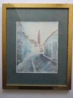 MEZINA AQUARELL SIGNIERT MIT RAHMEN