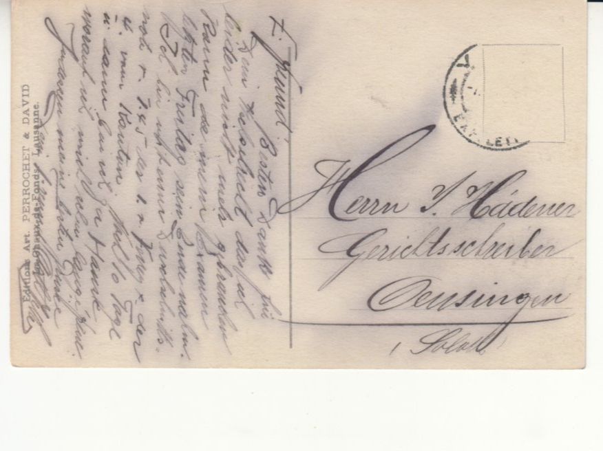 Cartoline postali: Lausanne ca. 1920 – Usato da Bürglen TG venduto da StampGraf 1
