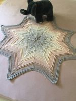 Handgemachte Babydecke Sternform gehäkelt Unikat Geschenk...