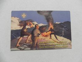Private Schweiz 1.August Bundesfeier Karte von Jahr 1918