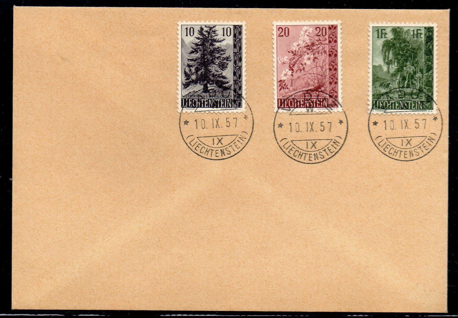 Tutti i francobolli: FL 301 - 303  FDC – Usato da Bouveret venduto da hckoala