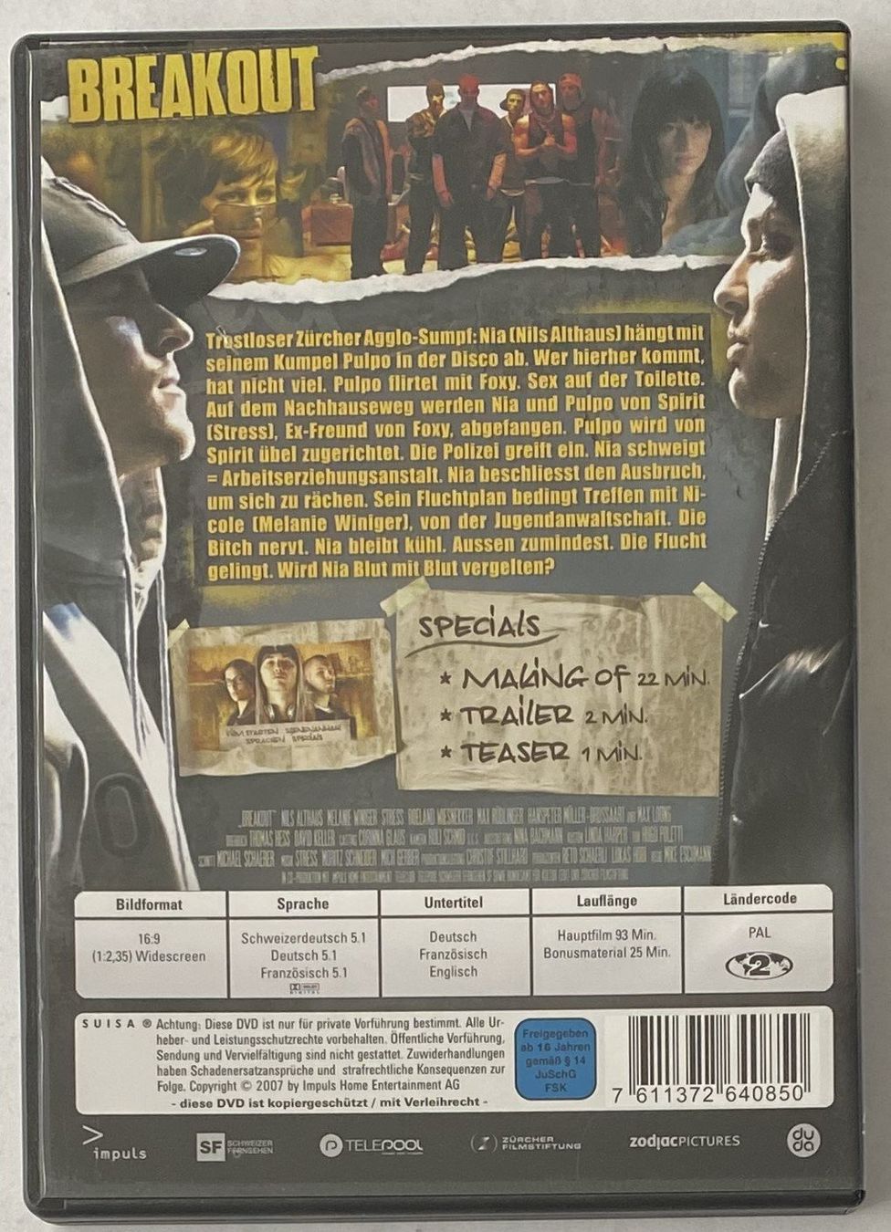 Tutti i DVDs: Breakout – Usato da Flums venduto da Asquillo 1