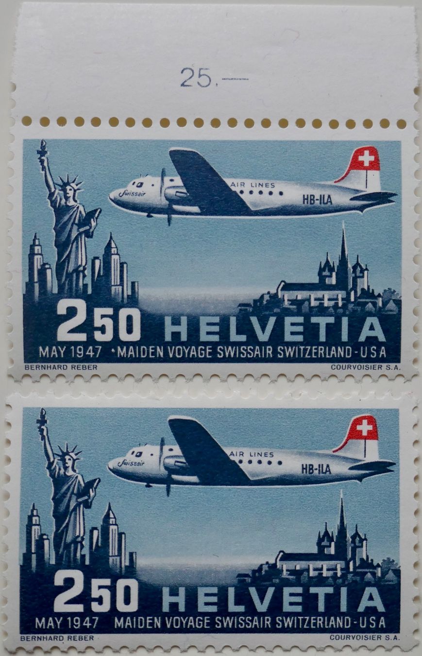 Alle Briefmarken: Kleinlot Flugpostmarken 1944 - 1949 postfrisch** – Neu (gemäss Beschreibung) aus Möhlin von PHILABARTIS 5