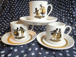 3 paires pour le café Moka. Villeroy and boch