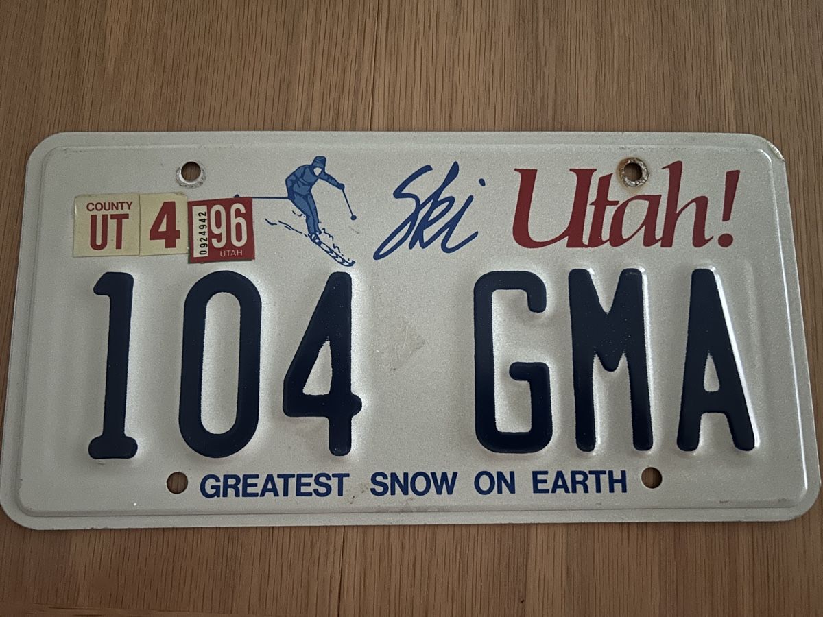 Ecriteaux: Utah Kontrollschild USA – D'occasion à Gränichen par Happycooker